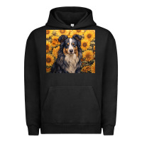 Pigment Black australian shepherd Urban Hoodie - Unal Design