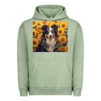 Pigment Oil Green australian shepherd Urban Hoodie - Unal Design