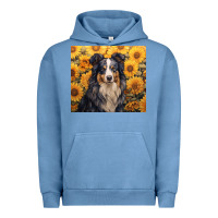 Pigment Pebble Blue australian shepherd Urban Hoodie - Unal Design