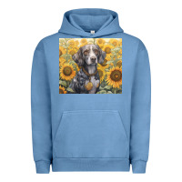 Pigment Pebble Blue beagle Urban Hoodie - Unal Design