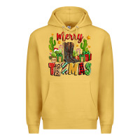 Antique Gold merry texmas Premium Hoodie - Zillion Design Studio