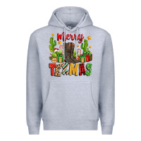 Heather Grey merry texmas Premium Hoodie - Zillion Design Studio