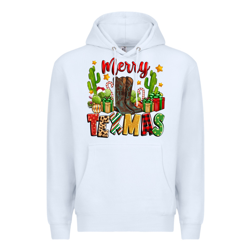 Merry Texmas Premium Hoodie by Zillion Design Studio | Teevron