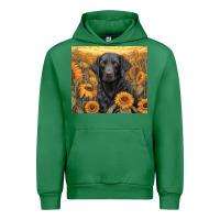 Emerald black lab Urban Hoodie - Unal Design