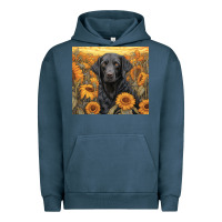 Pigment Midnight Navy black lab Urban Hoodie - Unal Design