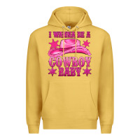 Antique Gold i wanna be a cowboy baby Premium Hoodie - texasbilliewilder