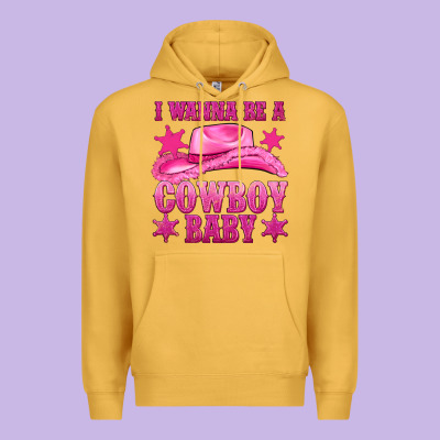 Premium Hoodie i wanna be a cowboy baby