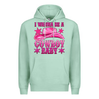 Seafoam i wanna be a cowboy baby Premium Hoodie - texasbilliewilder