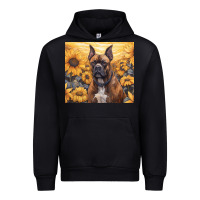 Black boxer dog Urban Hoodie - Unal Design