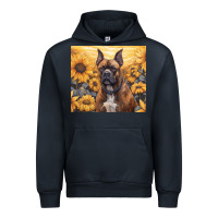 Navy boxer dog Urban Hoodie - Unal Design