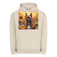 Pigment French Oak boxer dog Urban Hoodie - Unal Design