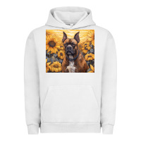 Pigment Lunar Rock boxer dog Urban Hoodie - Unal Design