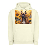 Pigment Pistachio boxer dog Urban Hoodie - Unal Design