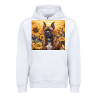 White boxer dog Urban Hoodie - Unal Design