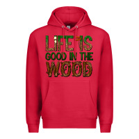 Cardinal life is good in the wood Premium Hoodie - texasbilliewilder