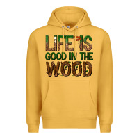 Mustard life is good in the wood Premium Hoodie - texasbilliewilder
