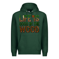 Sports Green life is good in the wood Premium Hoodie - texasbilliewilder