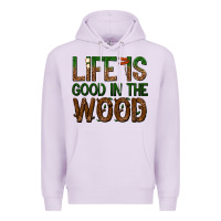 Lilac life is good in the wood Premium Hoodie - texasbilliewilder