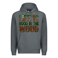 Rock life is good in the wood Premium Hoodie - texasbilliewilder