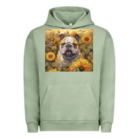Pigment Oil Green bulldog Urban Hoodie - Unal Design