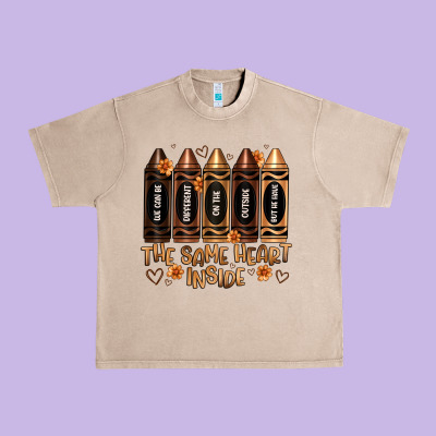 The Same Heart Inside Artiststas Urban Heavy Tee Designed By Artiststas