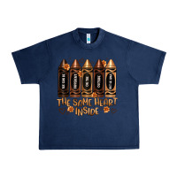 Navy the same heart inside artiststas Urban Heavy Tee - Artiststas