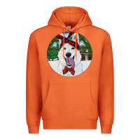 Carrot Christmas White Shepherd With Cowhide Premium Hoodie - RanaPortraitStore