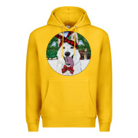 Lemon Christmas White Shepherd With Cowhide Premium Hoodie - RanaPortraitStore