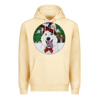 Pina Colada Christmas White Shepherd With Cowhide Premium Hoodie - RanaPortraitStore