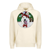 Tofu Christmas White Shepherd With Cowhide Premium Hoodie - RanaPortraitStore