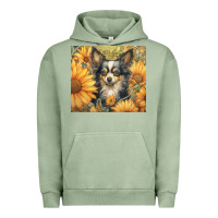 Pigment Oil Green chihuahua Urban Hoodie - Unal Design