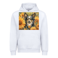 White chihuahua Urban Hoodie - Unal Design