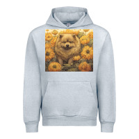 Heather Grey chow chow Urban Hoodie - Unal Design