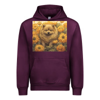 Mauve Wine chow chow Urban Hoodie - Unal Design