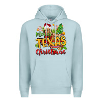 Blue Mist merry texas christmas Premium Hoodie - Zillion Design Studio