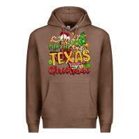 Chestnut merry texas christmas Premium Hoodie - Zillion Design Studio