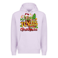 Lilac merry texas christmas Premium Hoodie - Zillion Design Studio