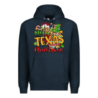 Navy merry texas christmas Premium Hoodie - Zillion Design Studio