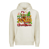 Oatmeal Heather merry texas christmas Premium Hoodie - Zillion Design Studio