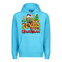 Ocean Blue merry texas christmas Premium Hoodie - Zillion Design Studio