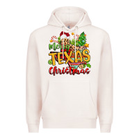 Pale Pink merry texas christmas Premium Hoodie - Zillion Design Studio