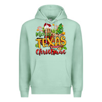 Seafoam merry texas christmas Premium Hoodie - Zillion Design Studio