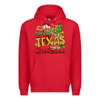 Red merry texas christmas Premium Hoodie - Zillion Design Studio