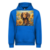Cobalt dachshund Urban Hoodie - Unal Design