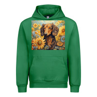 Emerald dachshund Urban Hoodie - Unal Design