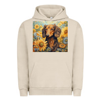 Pigment French Oak dachshund Urban Hoodie - Unal Design