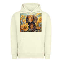 Pigment Pistachio dachshund Urban Hoodie - Unal Design