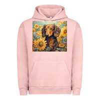 Pigment Salmon dachshund Urban Hoodie - Unal Design