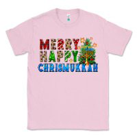 Bubblegum Pink merry happy chrismukkah Classic Tee - FaDigitalArtStudio