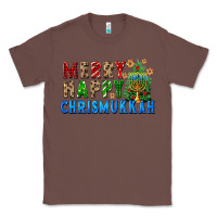 Chestnut merry happy chrismukkah Classic Tee - FaDigitalArtStudio